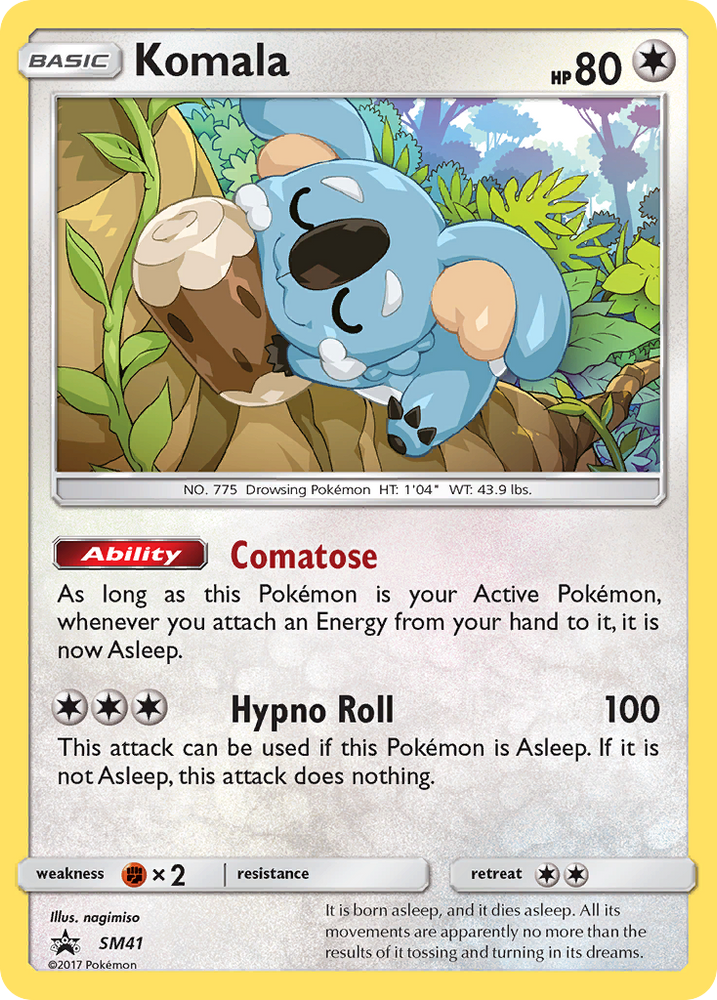 Pokemon | Komala (SM41) [Sun & Moon: Black Star Promos] | The Nerd Merchant