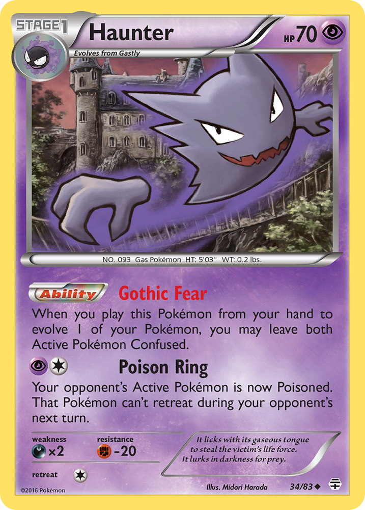 Pokemon | Haunter (34/83) [XY: Generations] | The Nerd Merchant