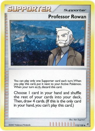 Pokemon | Professor Rowan (112/130) (Cosmos Holo) [Diamond & Pearl: Base Set] | The Nerd Merchant