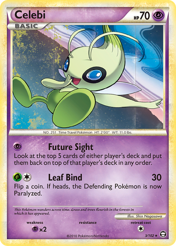 Pokemon | Celebi (3/102) [HeartGold & SoulSilver: Triumphant] | The Nerd Merchant