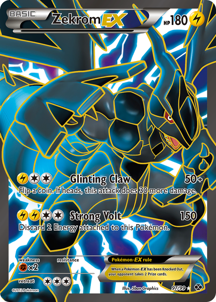 Pokemon | Zekrom EX (97/99) [Black & White: Next Destinies] | The Nerd Merchant