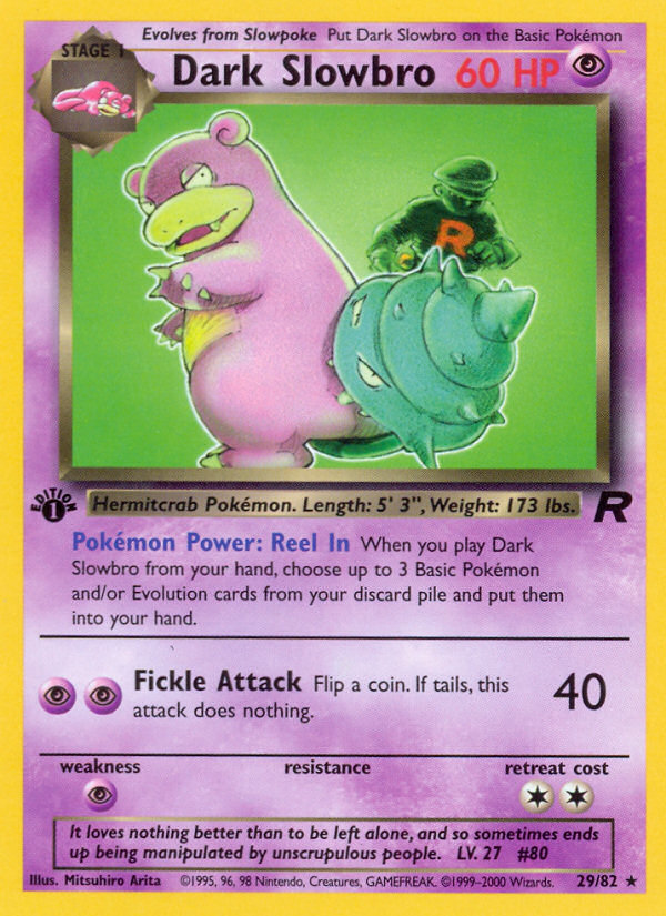 Pokemon | Dark Slowbro (29/82) [Team Rocket 1st Edition] | The Nerd Merchant