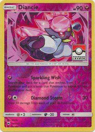 Pokemon | Diancie (94/147) (League Promo) [Sun & Moon: Burning Shadows] | The Nerd Merchant