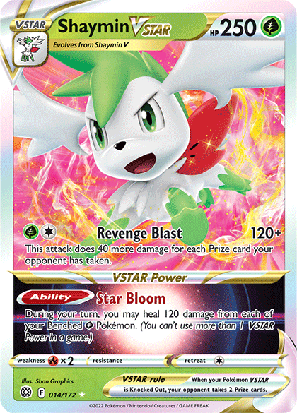 Pokemon | Shaymin VSTAR (014/172) [Sword & Shield: Brilliant Stars] | The Nerd Merchant