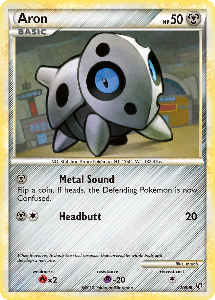 Pokemon | Aron (42/90) [HeartGold & SoulSilver: Undaunted] | The Nerd Merchant
