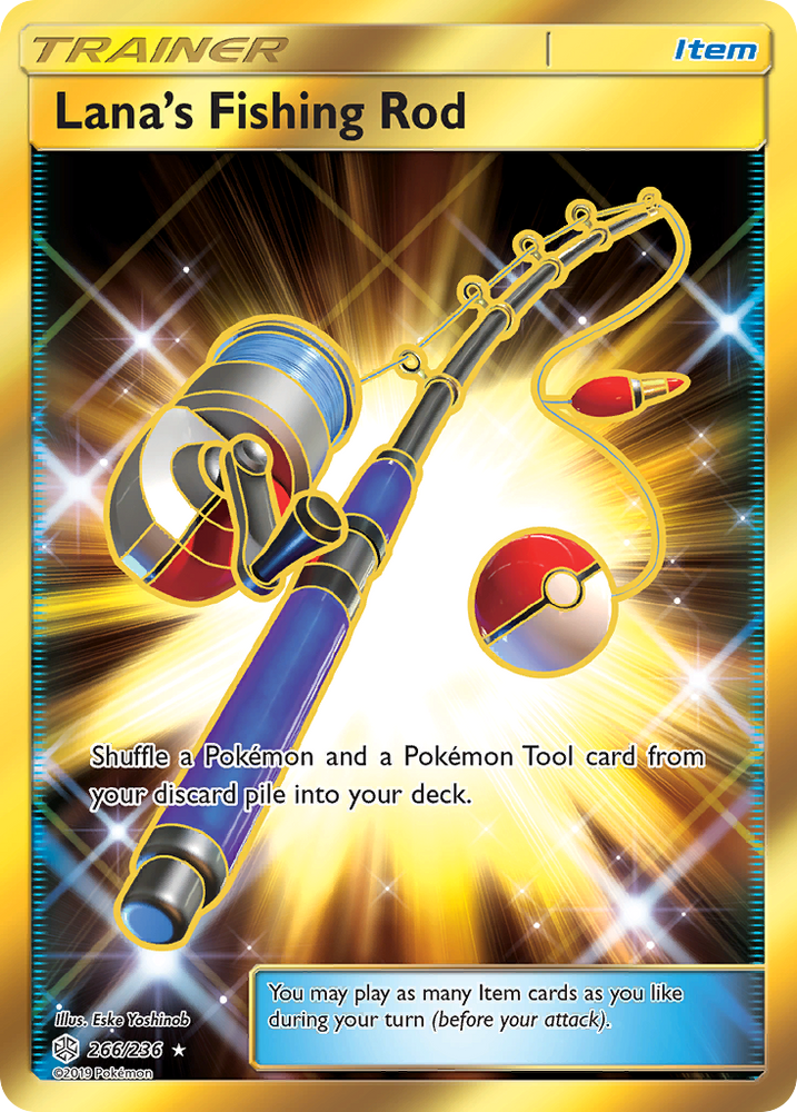 Pokemon| Lana's Fishing Rod (266/236) [Sun & Moon: Cosmic Eclipse] | The Nerd Merchant