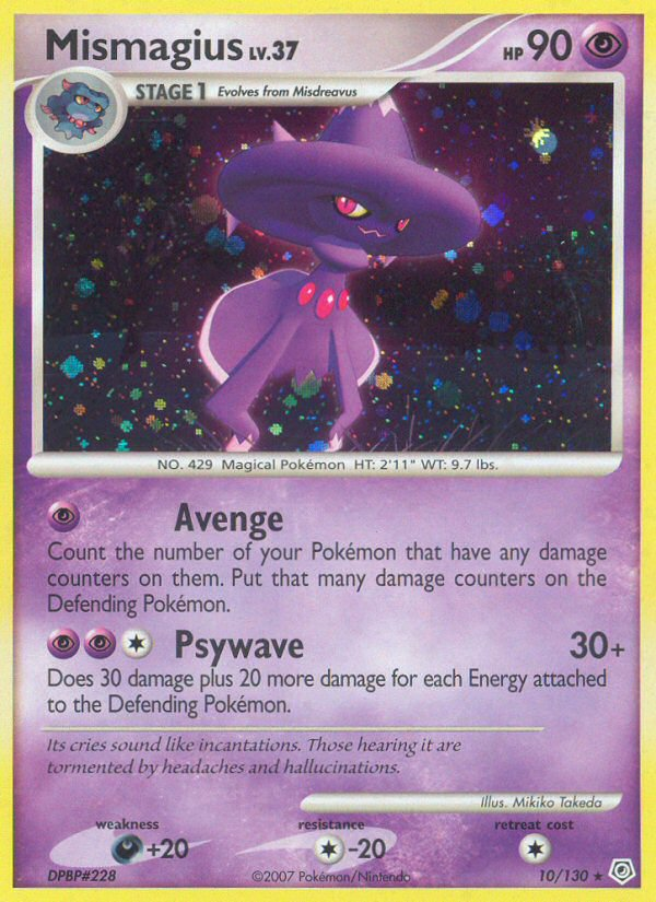 Pokemon | Mismagius (10/130) [Diamond & Pearl: Base Set] | The Nerd Merchant