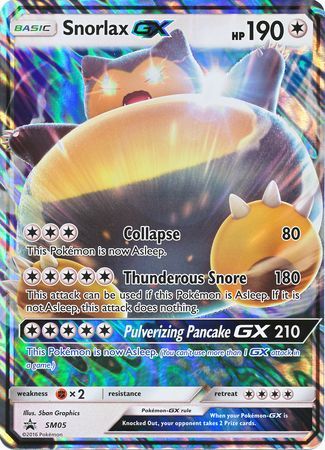 Pokemon | Snorlax GX (SM05) (Jumbo Card) [Sun & Moon: Black Star Promos] | The Nerd Merchant