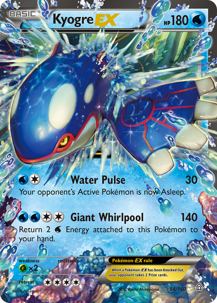 Pokemon | Kyogre EX (54/160) [XY: Primal Clash] | The Nerd Merchant