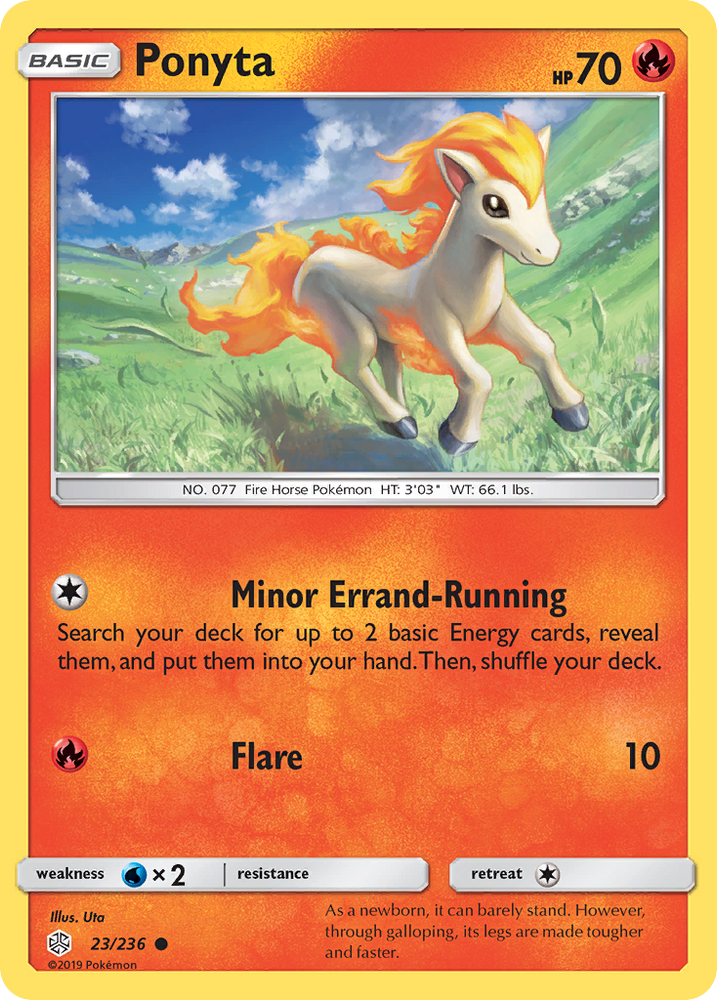 Pokemon| Ponyta (23/236) [Sun & Moon: Cosmic Eclipse] | The Nerd Merchant