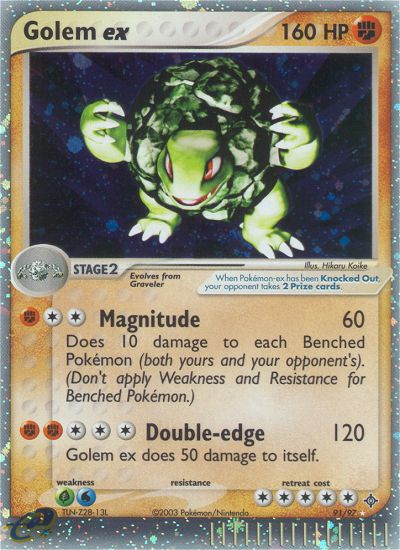 Pokemon | Golem ex (91/97) [EX: Dragon] | The Nerd Merchant