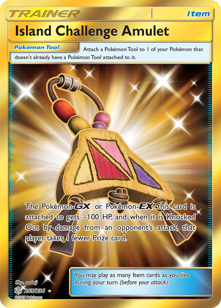 Pokemon| Island Challenge Amulet (265/236) [Sun & Moon: Cosmic Eclipse] | The Nerd Merchant