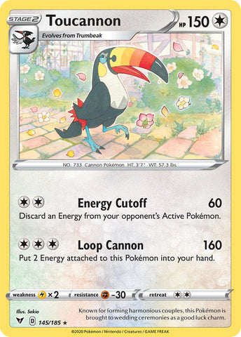 Pokemon | Toucannon (145/185) [Sword & Shield: Vivid Voltage] | The Nerd Merchant
