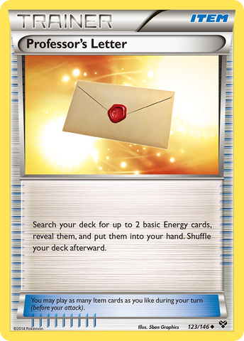 Pokemon | Professor's Letter (123/146) [XY: Base Set] | The Nerd Merchant