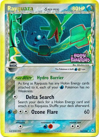 Pokemon | Rayquaza (16/110) (Delta Species) (Stamped) [EX: Holon Phantoms] | The Nerd Merchant