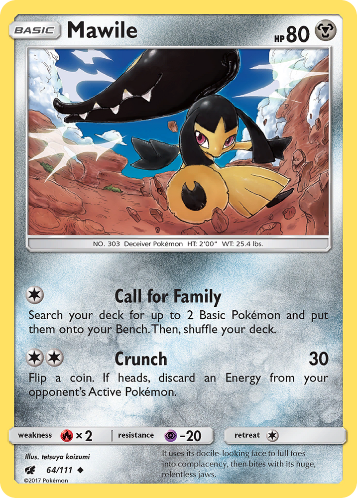 Pokemon | Mawile (64/111) [Sun & Moon: Crimson Invasion] | The Nerd Merchant