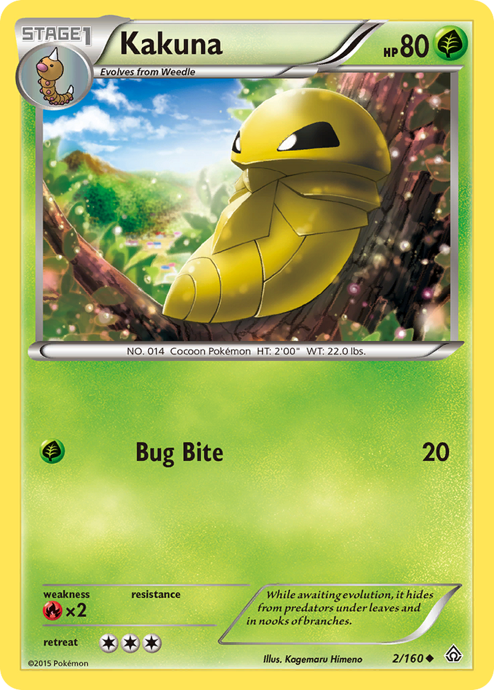 Pokemon | Kakuna (2/160) [XY: Primal Clash] | The Nerd Merchant