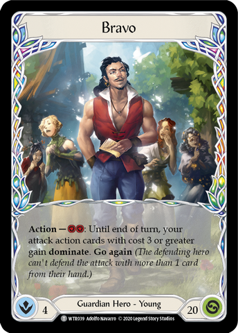 Flesh and Blood TCG | Bravo [U-WTR039] (Welcome to Rathe Unlimited)  Unlimited Normal | The Nerd Merchant
