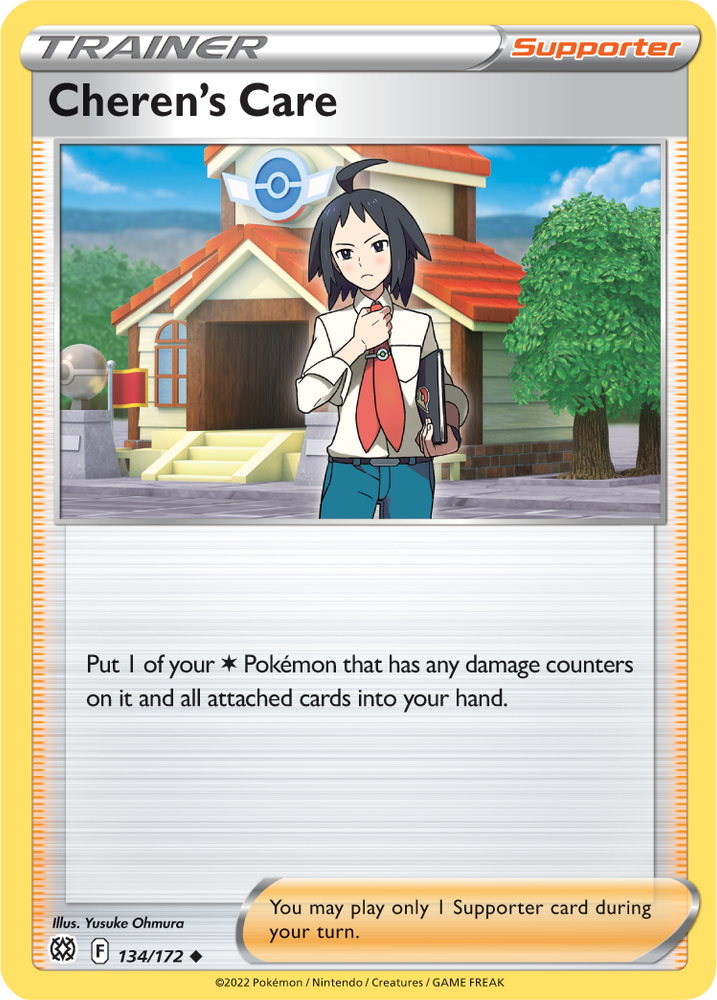 Pokemon | Cheren's Care (134/172) [Sword & Shield: Brilliant Stars] | The Nerd Merchant
