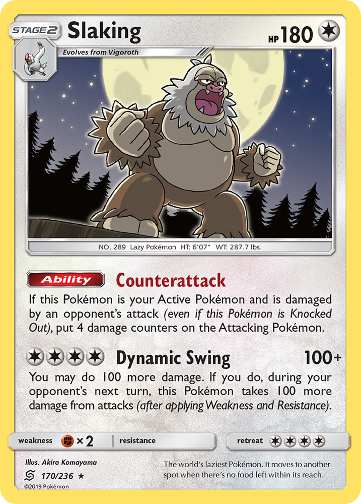 Pokemon | Slaking (170/236) [Sun & Moon: Unified Minds] | The Nerd Merchant