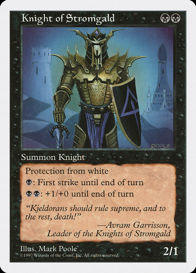 Magic | Knight of Stromgald [Fifth Edition] | The Nerd Merchant