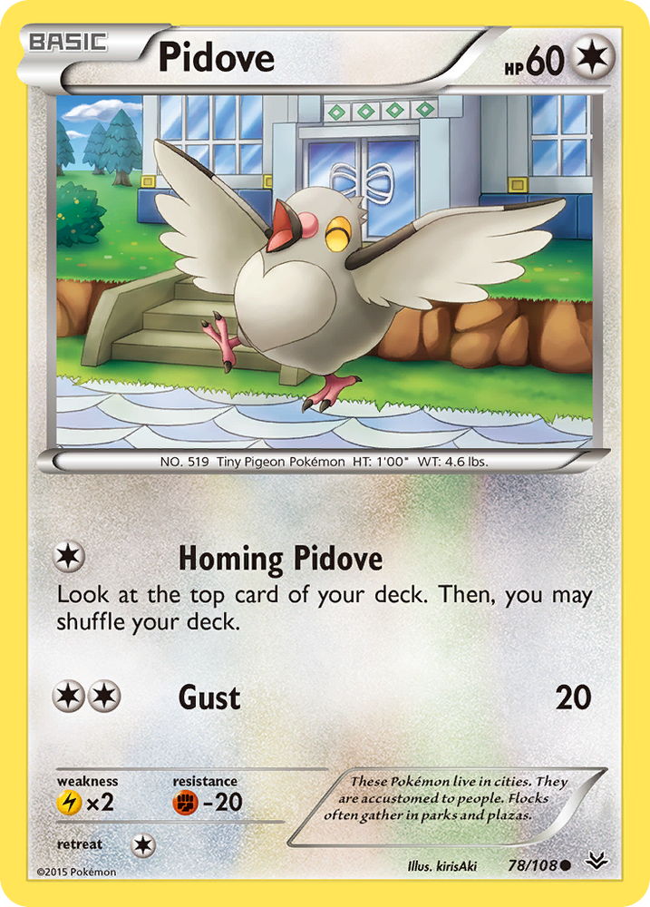 Pokemon | Pidove (78/108) [XY: Roaring Skies] | The Nerd Merchant