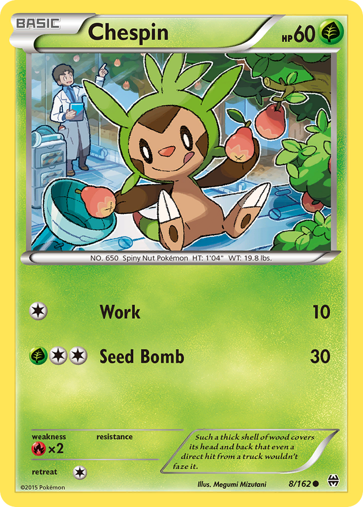 Pokemon | Chespin (8/162) [XY: BREAKthrough] | The Nerd Merchant