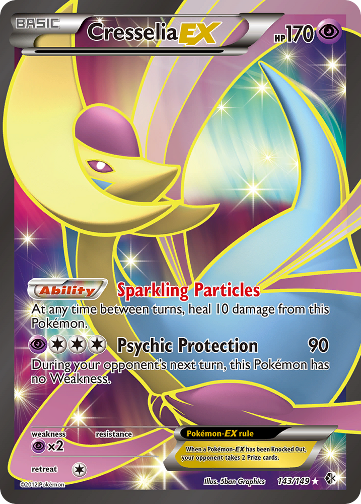 Pokemon | Cresselia EX (143/149) [Black & White: Boundaries Crossed] | The Nerd Merchant