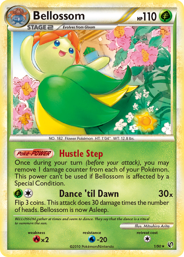 Pokemon | Bellossom (1/90) [HeartGold & SoulSilver: Undaunted] | The Nerd Merchant