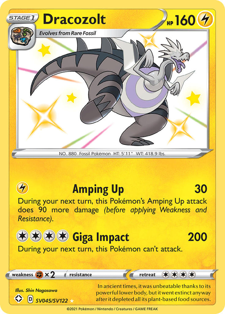 Pokemon | Dracozolt (SV045/SV122) [Sword & Shield: Shining Fates] | The Nerd Merchant