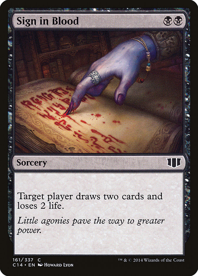 Magic | Sign in Blood [Commander 2014] | The Nerd Merchant