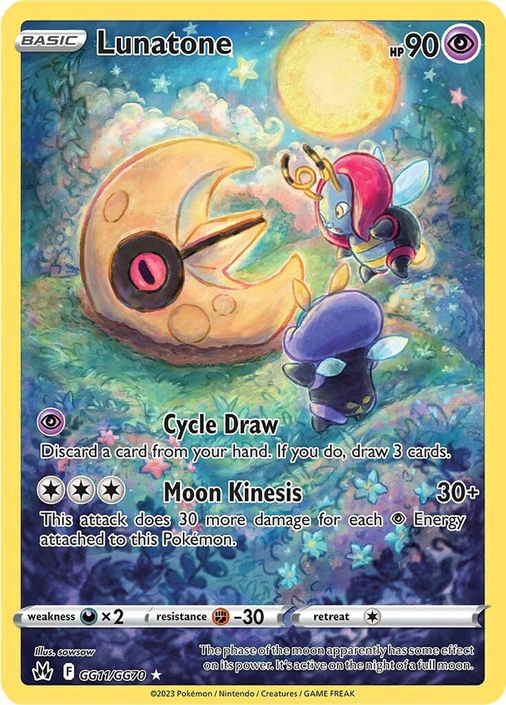 Pokemon | Lunatone (GG11/GG70) [Sword & Shield: Crown Zenith] | The Nerd Merchant