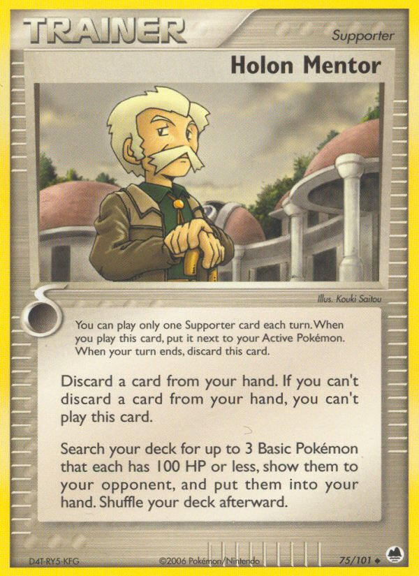 Pokemon | Holon Mentor (75/101) [EX: Dragon Frontiers] | The Nerd Merchant