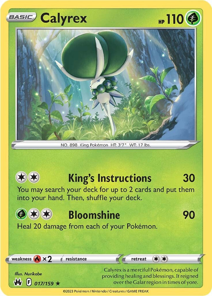 Pokemon | Calyrex (017/159) [Sword & Shield: Crown Zenith] | The Nerd Merchant