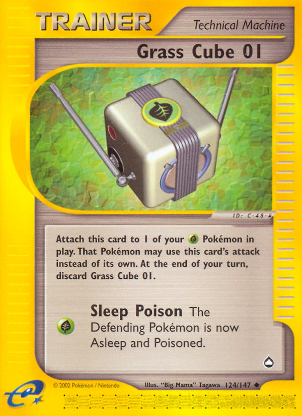 Pokemon | Grass Cube 01 (124/147) [Aquapolis] | The Nerd Merchant