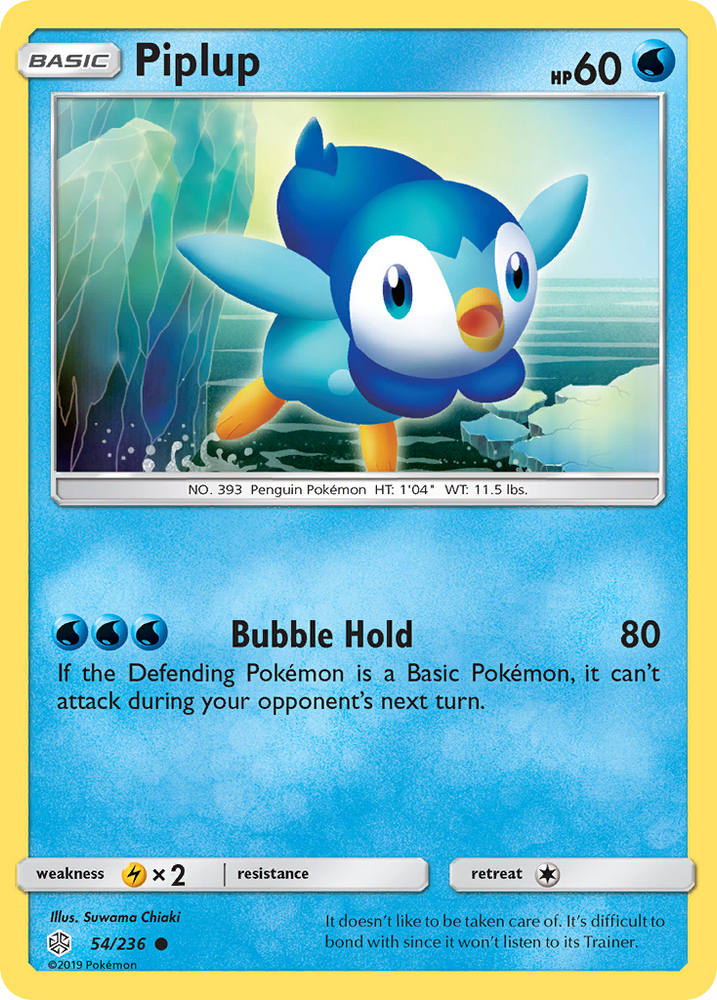 Pokemon| Piplup (54/236) [Sun & Moon: Cosmic Eclipse] | The Nerd Merchant
