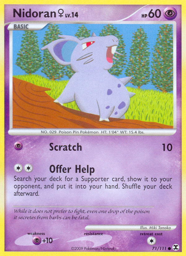 Pokemon | Nidoran (71/111) (Female) [Platinum: Rising Rivals] | The Nerd Merchant