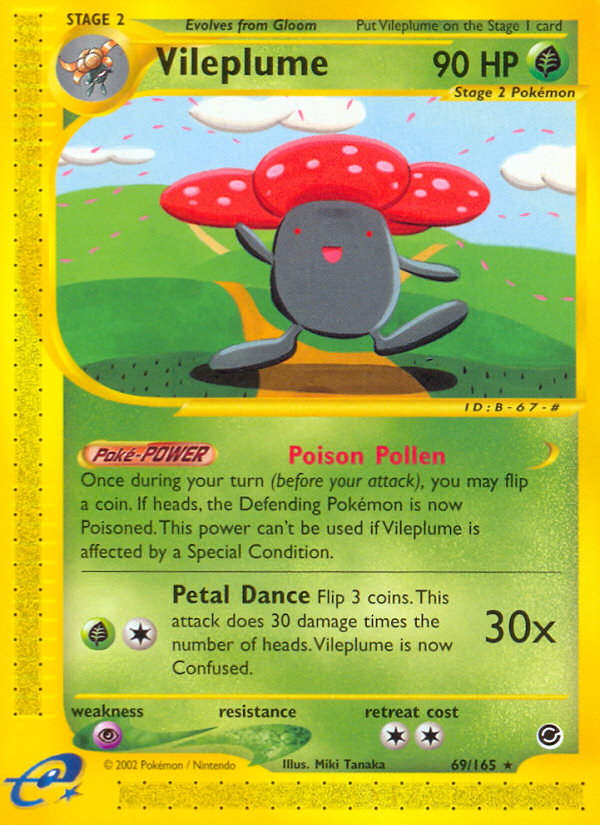 Pokemon | Vileplume (69/165) [Expedition: Base Set] | The Nerd Merchant