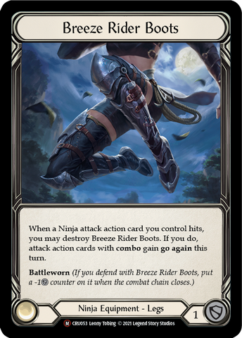 Flesh and Blood TCG | Breeze Rider Boots [U-CRU053] (Crucible of War Unlimited)  Unlimited Normal | The Nerd Merchant