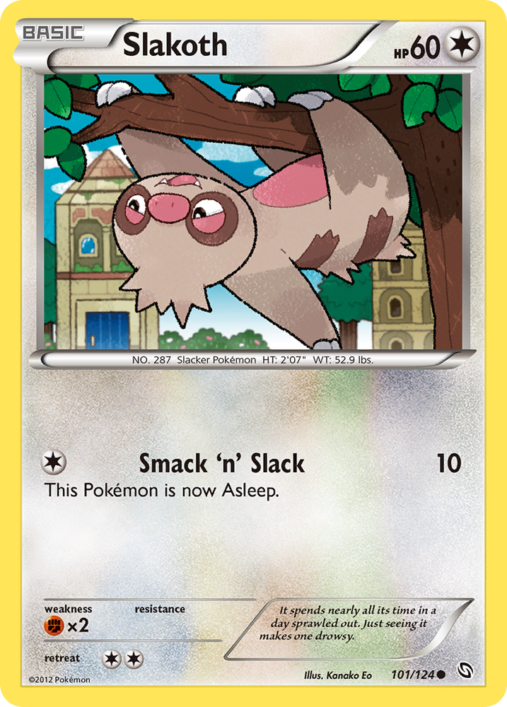Pokemon | Slakoth (101/124) [Black & White: Dragons Exalted] | The Nerd Merchant