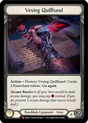 Flesh and Blood TCG | Vexing Quillhand [EVR103] (Everfest)  1st Edition Cold Foil | The Nerd Merchant