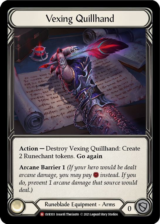 Flesh and Blood TCG | Vexing Quillhand [EVR103] (Everfest)  1st Edition Normal | The Nerd Merchant
