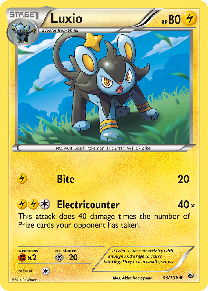 Pokemon | Luxio (33/106) [XY: Flashfire] | The Nerd Merchant