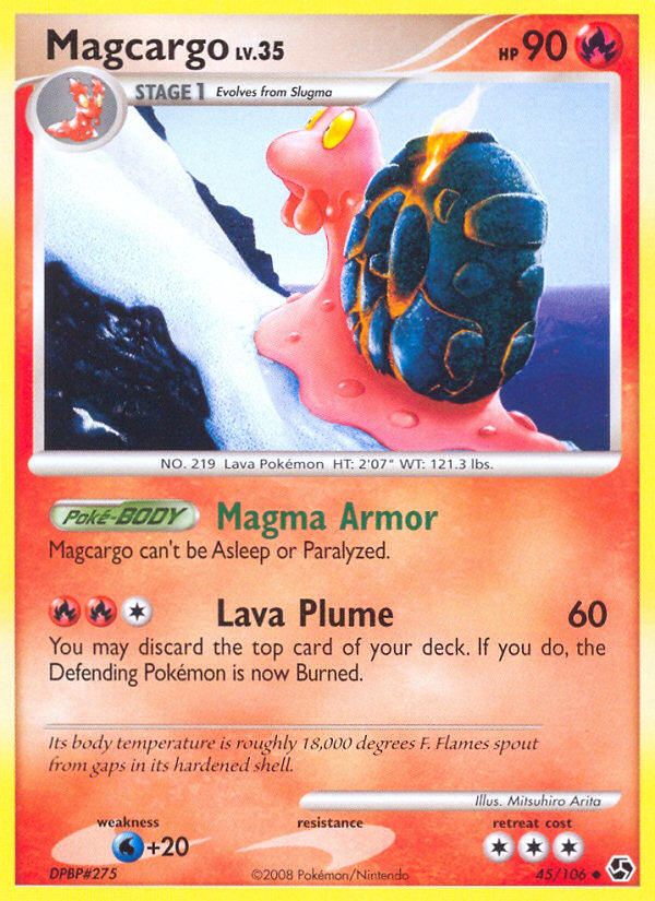 Pokemon | Magcargo (45/106) [Diamond & Pearl: Great Encounters] | The Nerd Merchant