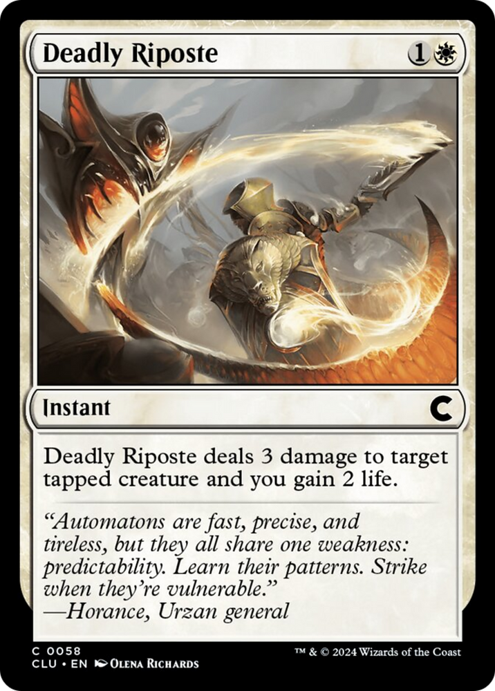 Magic | Deadly Riposte [Ravnica: Clue Edition] | The Nerd Merchant