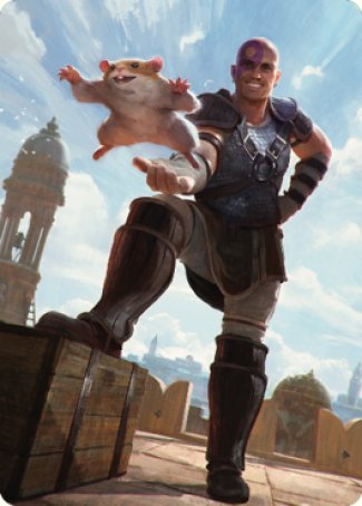 Magic | Minsc & Boo, Timeless Heroes Art Card (72) [Commander Legends: Battle for Baldur's Gate Art Series] | The Nerd Merchant