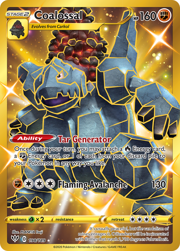 Pokemon | Coalossal (198/189) [Sword & Shield: Darkness Ablaze] | The Nerd Merchant