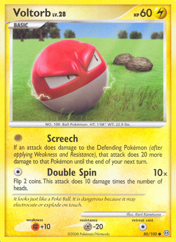Pokemon | Voltorb (80/100) [Diamond & Pearl: Stormfront] | The Nerd Merchant