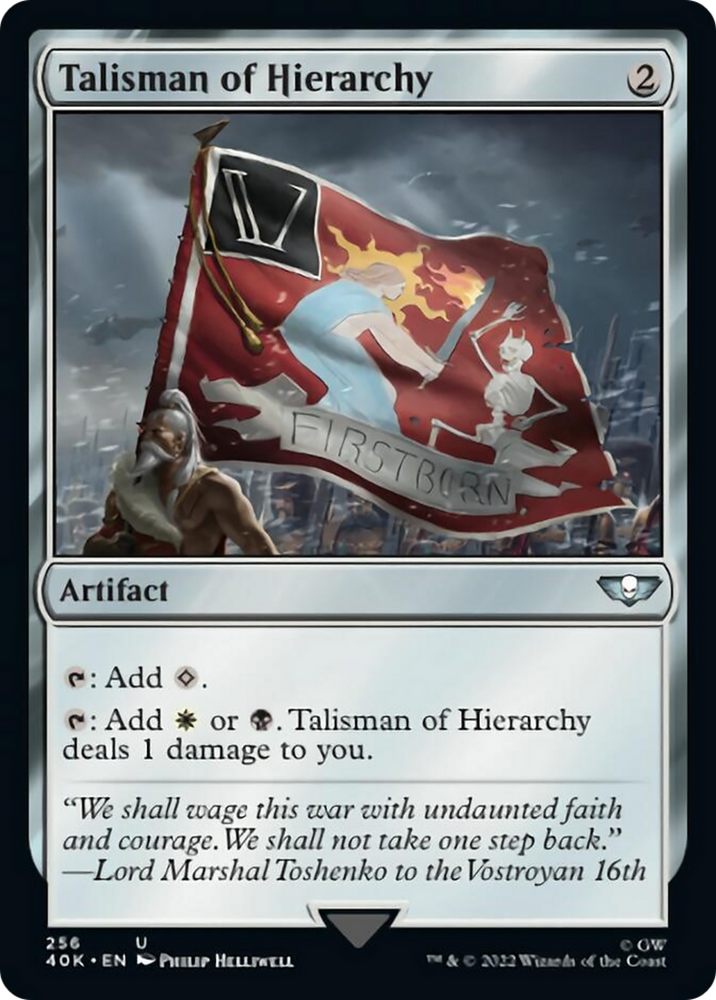Magic | Talisman of Hierarchy (Surge Foil) [Warhammer 40,000] | The Nerd Merchant