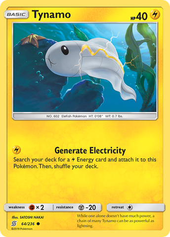 Pokemon | Tynamo (64/236) [Sun & Moon: Unified Minds] | The Nerd Merchant